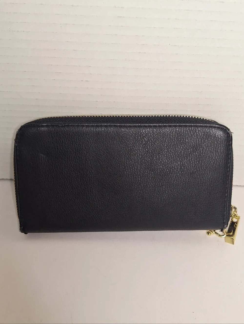 Women Cute Bow Long Faux Leather Zip Around Wallet Purse Credit Card Holder
